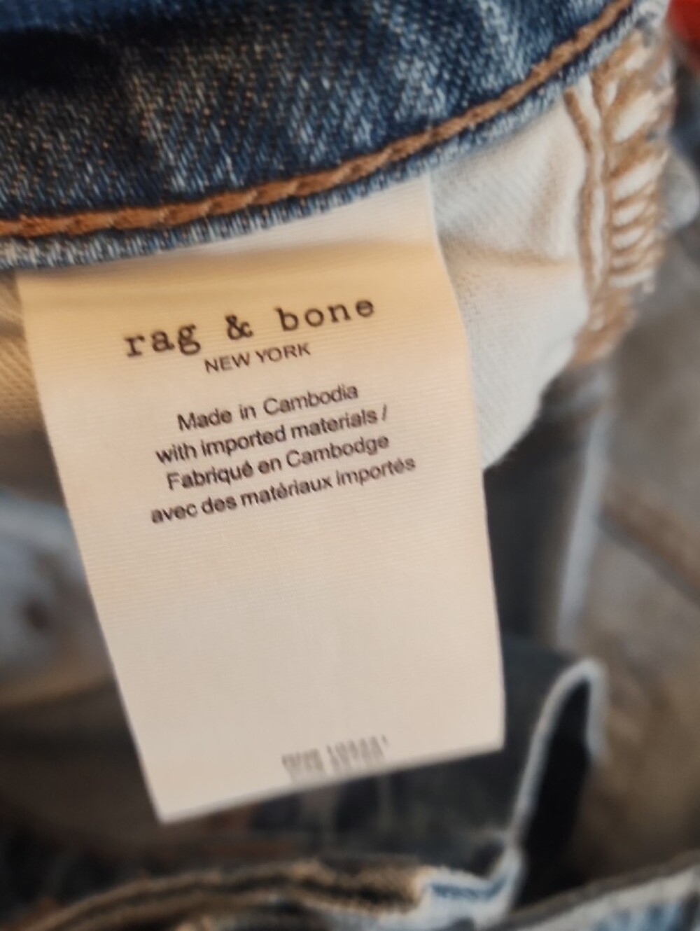rag & bone Lori Mid Rise Cropped Wide Leg Jeans Light Wash - Picture 9 of 10